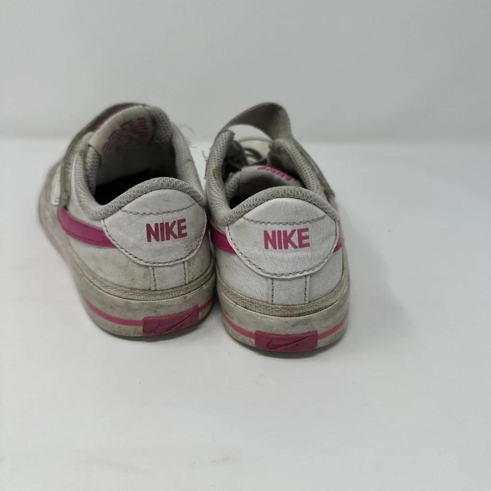 Nike Court Legacy Shoes Pink and‎ White Kids 1.5 Youth